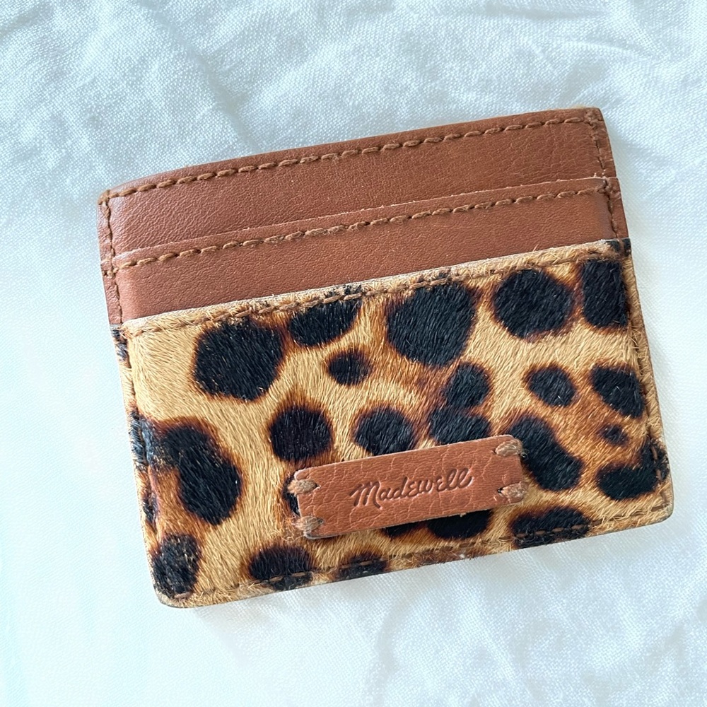 Madewell Leopard Card Case
